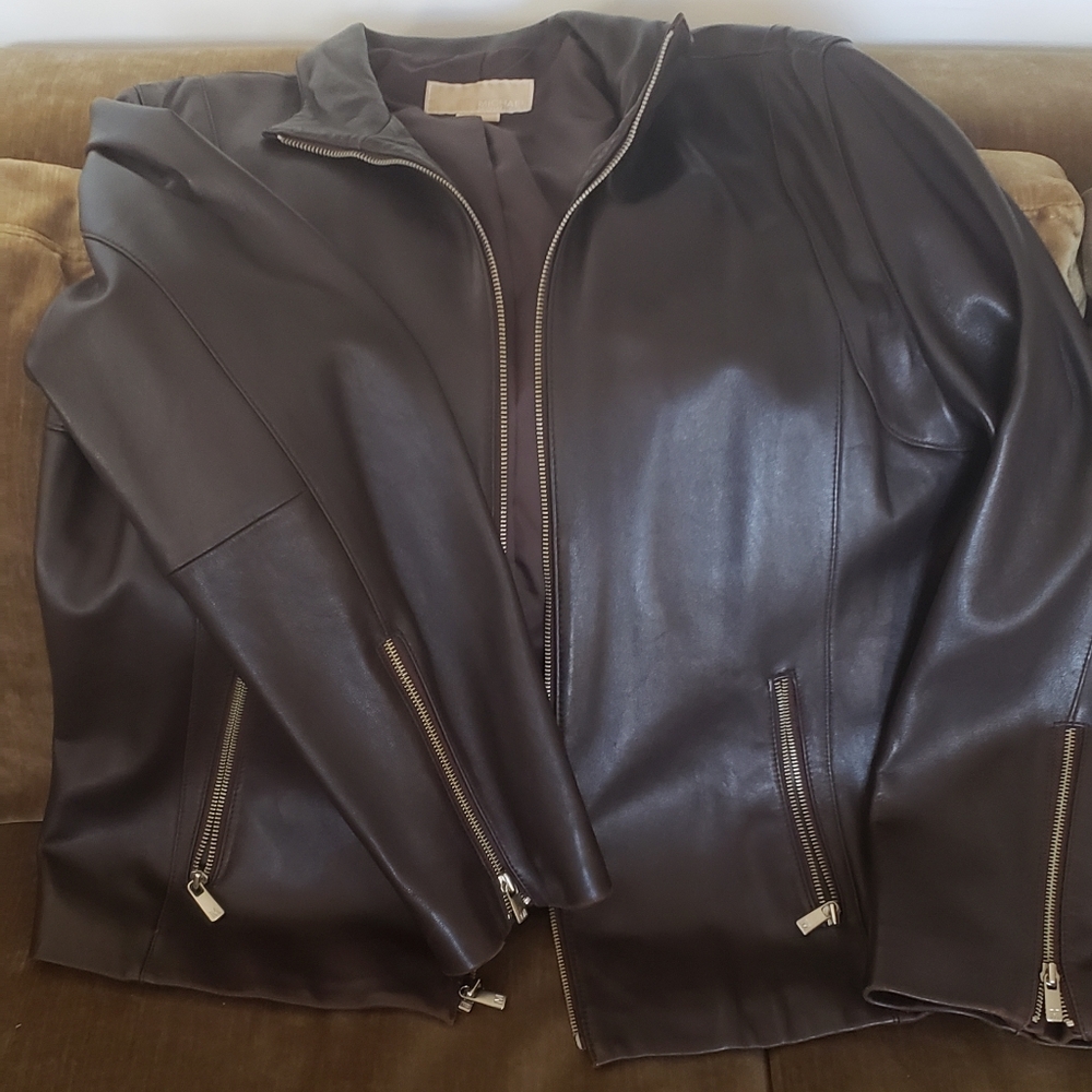 Women XL Michael Kors  Leather jacket